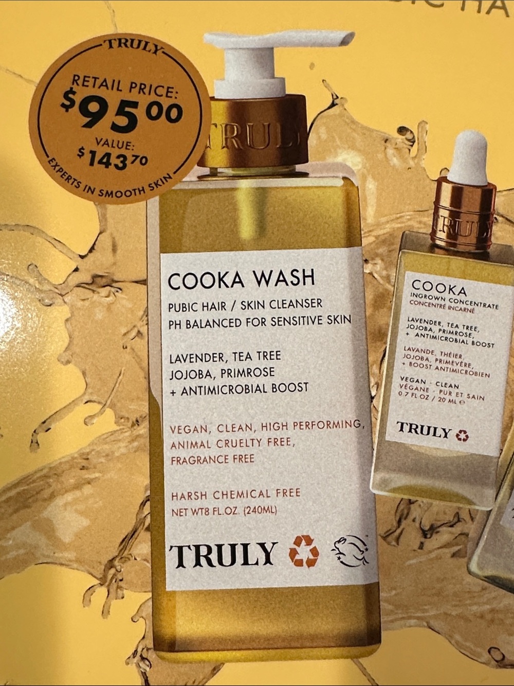 NEW Truly Beauty Silky Smooth Cooka Pubic Hair & Skin Set - Picture 6 of 7
